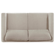 Islington 2-piece Upholstered Panel Arm Sofa Set Taupe - 511101-S2