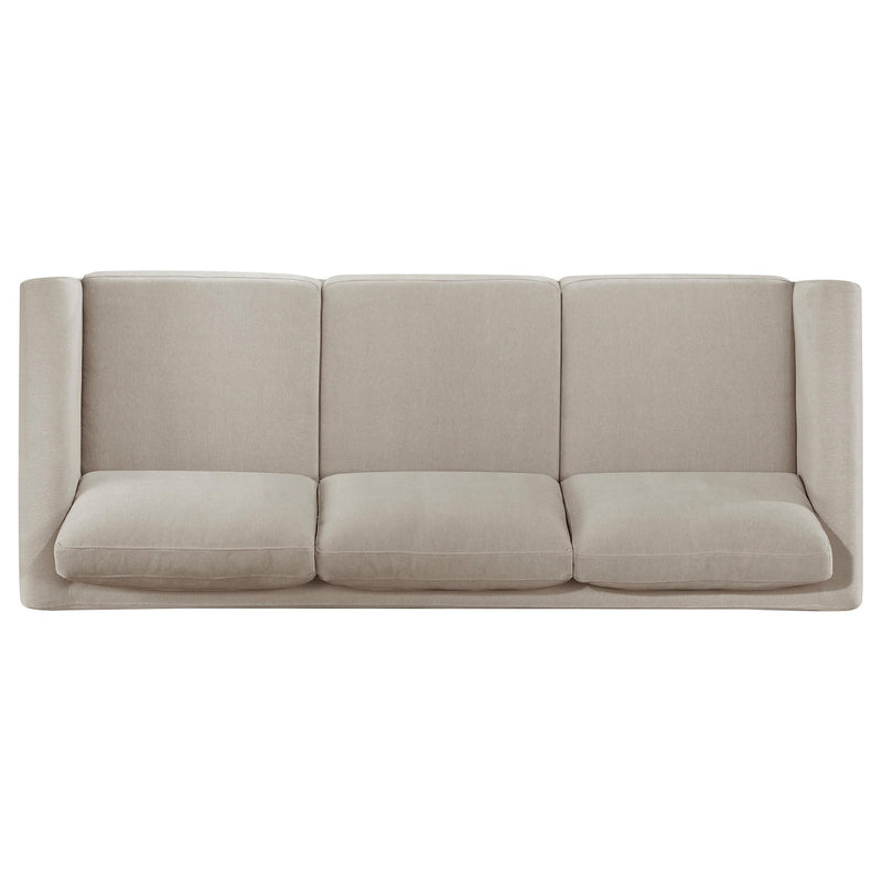 Islington 2-piece Upholstered Panel Arm Sofa Set Taupe - 511101-S2