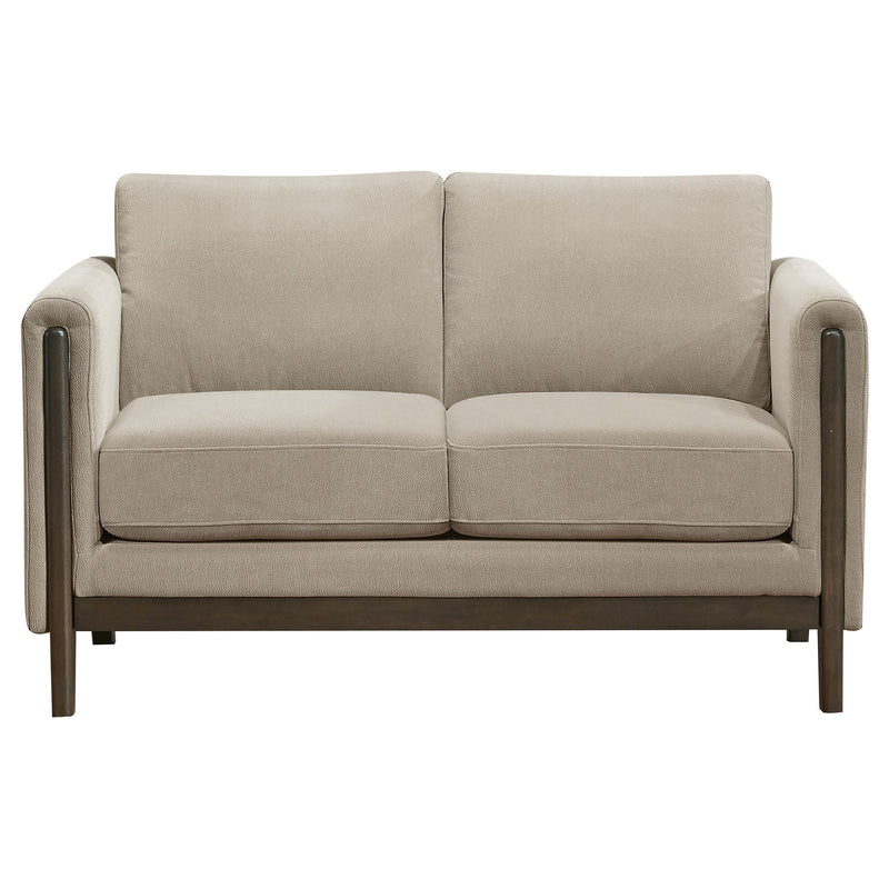 Islington 2-piece Upholstered Panel Arm Sofa Set Taupe - 511101-S2