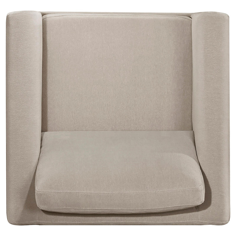 Islington 3-piece Upholstered Panel Arm Sofa Set Taupe - 511101-S3