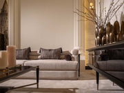 Istanbul 4-pieces (Highseat Four Seater Sofa & 1 Four Seater Sofa &  2 Chair) Livingroom in Cream - 200-GAB-IST-4H411