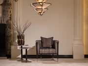 Istanbul 4-pieces (Highseat Four Seater Sofa & 1 Four Seater Sofa &  2 Chair) Livingroom in Cream - 200-GAB-IST-4H411