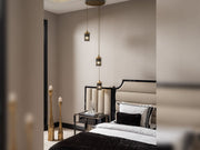 Istanbul Bedroom (Queen Frame With Headboard & Dresser With Mirror & Ottoman & 2 Nightstand & Bench) - 200-GAB-IST-QBED-SET