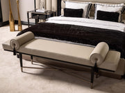 Istanbul Bedroom (Queen Frame With Headboard & Dresser With Mirror & Ottoman & 2 Nightstand & Bench) - 200-GAB-IST-QBED-SET