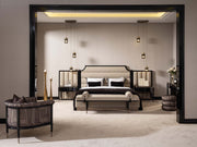 Istanbul Bedroom (Queen Frame With Headboard & Dresser With Mirror & Ottoman & 2 Nightstand & Bench) - 200-GAB-IST-QBED-SET