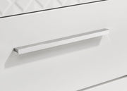 Ives 2-drawer Nightstand Bedside Table White High Gloss - 224942