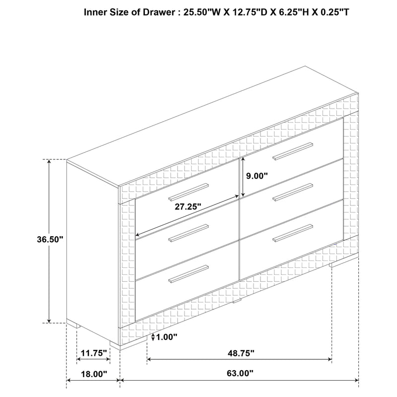 Ives 4-piece Eastern King Bedroom Set White High Gloss - 224941KE-S4