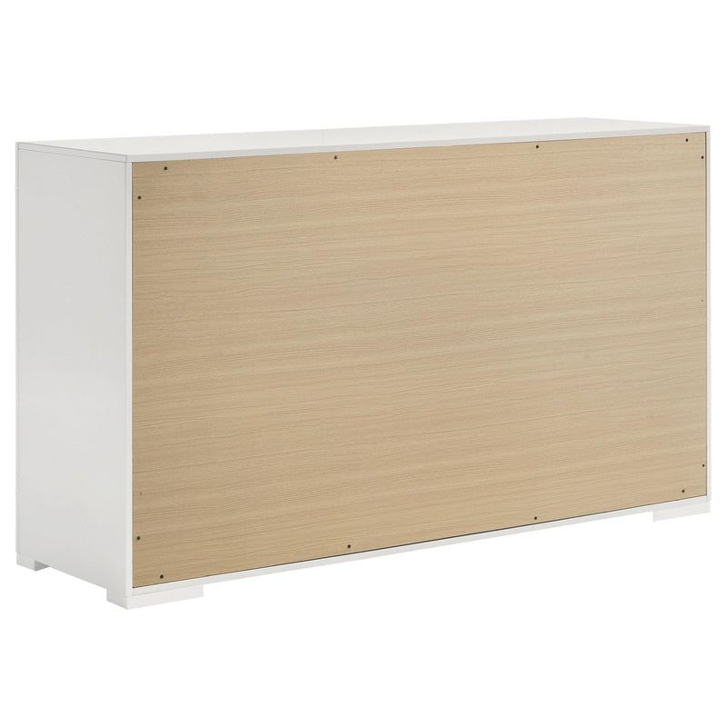Ives 4-piece Eastern King Bedroom Set White High Gloss - 224941KE-S4