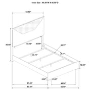 Ives 4-piece Queen Bedroom Set Grey High Gloss - 224971Q-S4