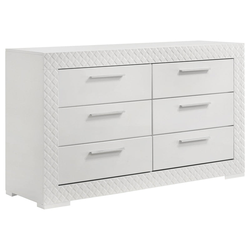 Ives 4-piece Queen Bedroom Set White High Gloss - 224941Q-S4
