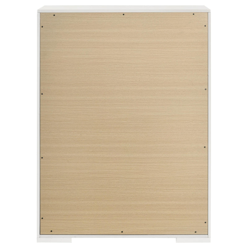 Ives 5-drawer Bedroom Chest of Drawers White High Gloss - 224945