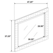 Ives 5-piece Eastern King Bedroom Set Grey High Gloss - 224971KE-S5