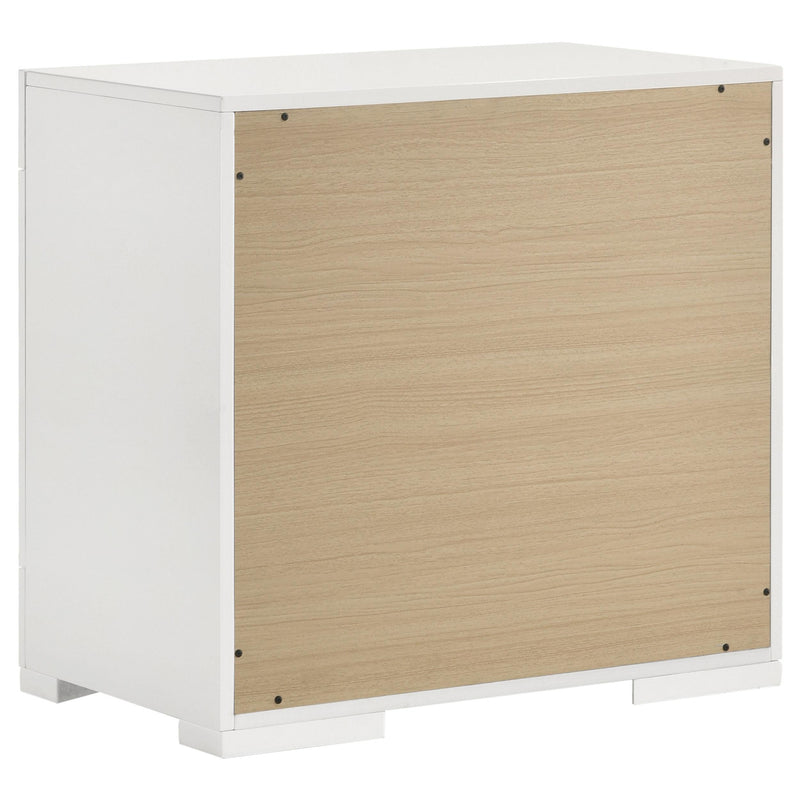 Ives 5-piece Eastern King Bedroom Set White High Gloss - 224941KE-S5