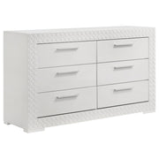 Ives 5-piece Eastern King Bedroom Set White High Gloss - 224941KE-S5