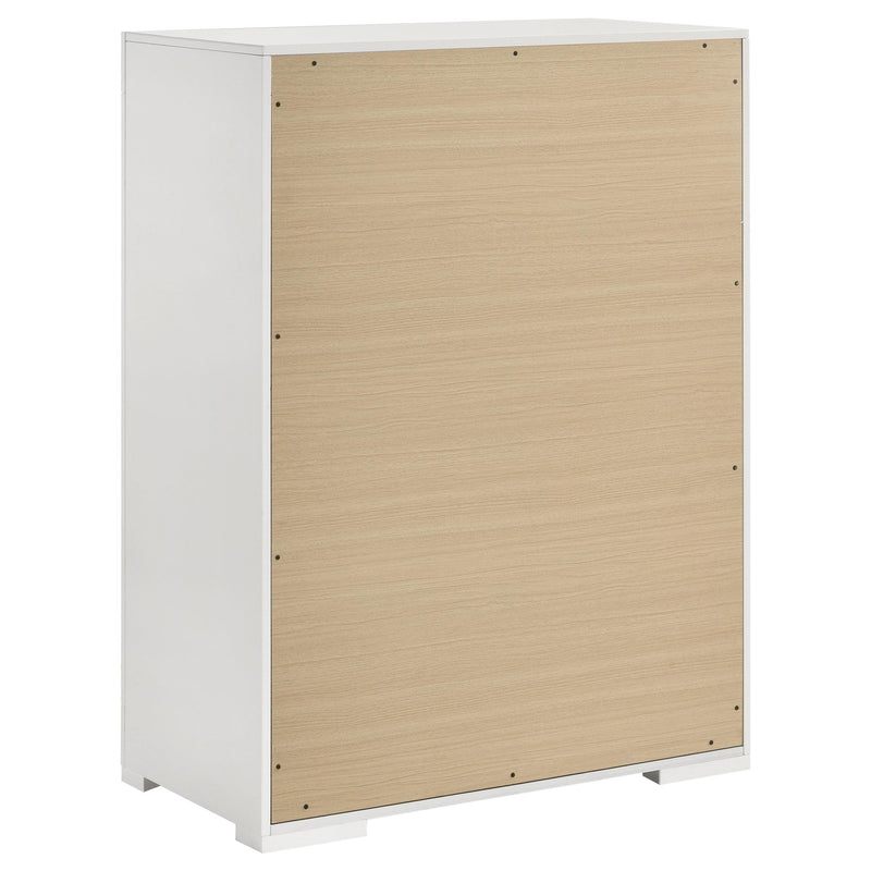 Ives 5-piece Queen Bedroom Set White High Gloss - 224941Q-S5