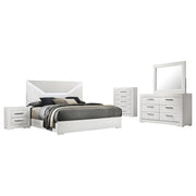 Ives 5-piece Queen Bedroom Set White High Gloss - 224941Q-S5