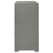 Ives 6-drawer Dresser Cabinet Grey High Gloss - 224973