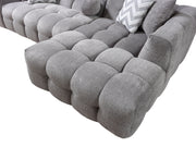 Ivy Gray Boucle RAF Sectional - Gate FurnitureSectional