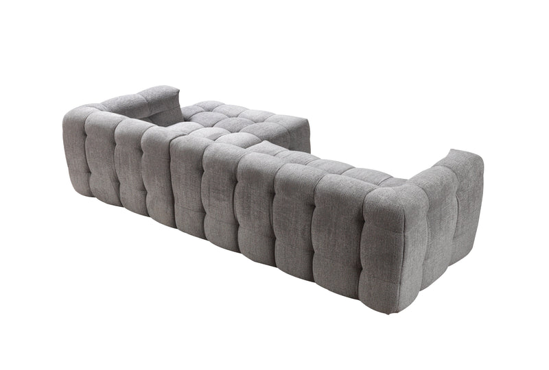 Ivy Gray Boucle RAF Sectional - Gate FurnitureSectional