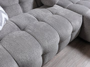 Ivy Gray Boucle RAF Sectional - Gate FurnitureSectional