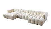 Ivy Ivory Boucle Double Chaise 146" Sectional - IVYIVR-USEC