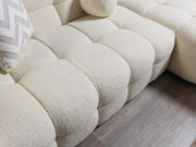 Ivy Ivory Boucle RAF Sectional - Gate FurnitureSectional