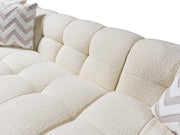 Ivy Ivory Boucle RAF Sectional - Gate FurnitureSectional