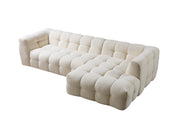 Ivy Ivory Boucle RAF Sectional - Gate FurnitureSectional