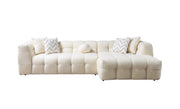 Ivy Ivory Boucle RAF Sectional - Gate FurnitureSectional
