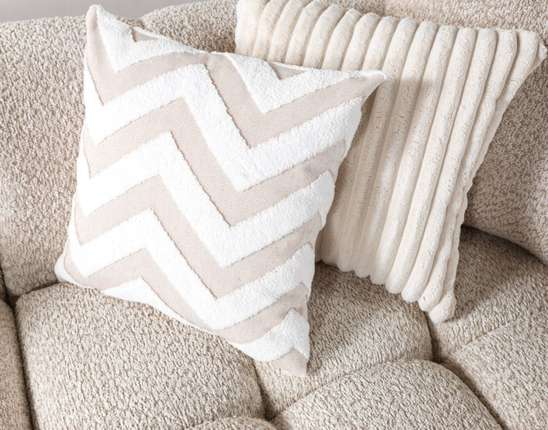 Ivy Sand Boucle Double Chaise 146" Sectional - IVYSAND-USEC