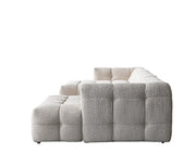 Ivy Sand Boucle Double Chaise 146" Sectional - IVYSAND-USEC