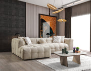 Ivy Sand Boucle LAF 110" Sectional - Gate FurnitureSectional