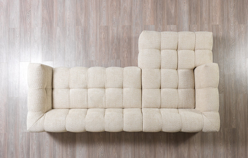 Ivy Sand Boucle LAF 110" Sectional - Gate FurnitureSectional