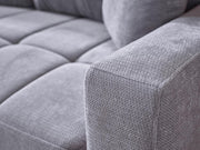 Ivy Sectional (Koopsi Basic Gray110) Brown Legs - Gate FurnitureSleeper Sectional