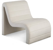Ivy Velvet Upholstered Accent Chair in Cream - 403Cream