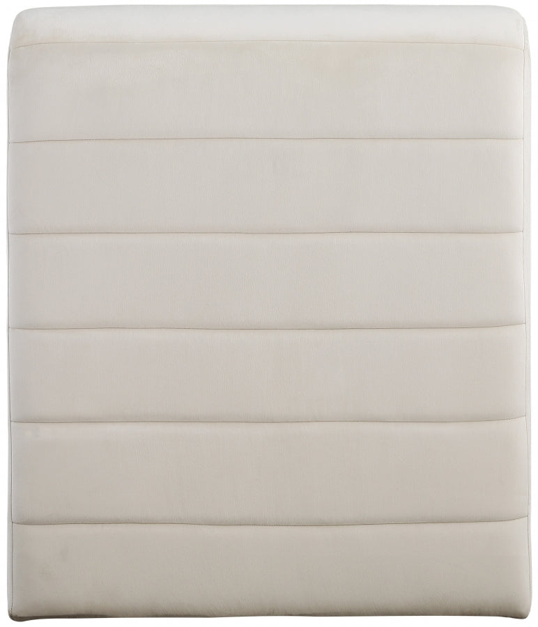 Ivy Velvet Upholstered Accent Chair in Cream - 403Cream