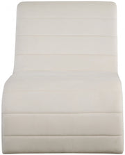 Ivy Velvet Upholstered Accent Chair in Cream - 403Cream
