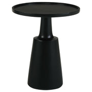 Ixia Round Solid Mango Wood Accent Side Table Black Stain - 915109