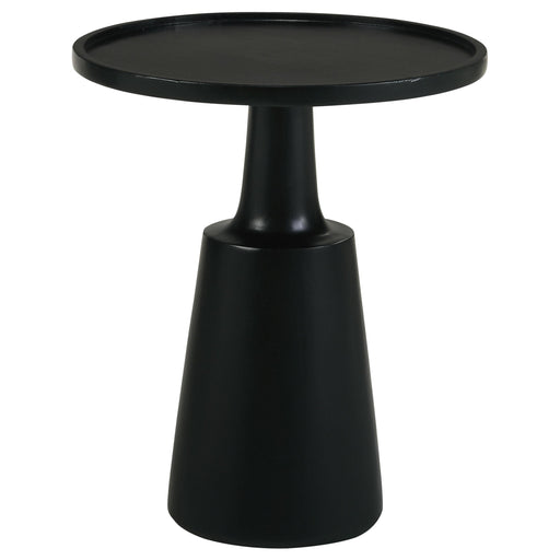Ixia Round Solid Mango Wood Accent Side Table Black Stain - 915109