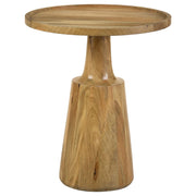 Ixia Round Solid Mango Wood Accent Side Table Natural - 915105