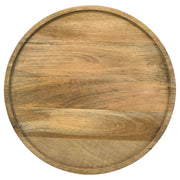Ixia Round Solid Mango Wood Accent Side Table Natural - 915105