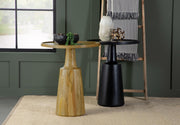 Ixia Round Solid Mango Wood Accent Side Table Natural - 915105