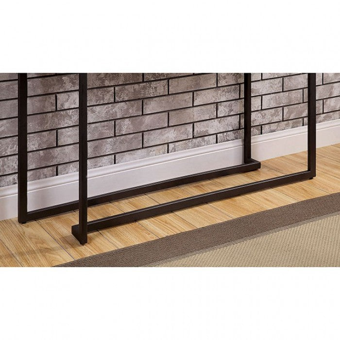 Izar White/Gun Metal Sofa Table - FOA4799S-TABLE