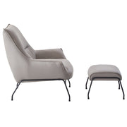 Jabel Accent Chair & Ottoman - AC02385