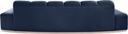Jace 106" Velvet Upholstered Upholstered Sofa in Blue - 44093Navy-S
