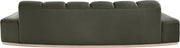 Jace 106" Velvet Upholstered Upholstered Sofa in Green - 44093Green-S