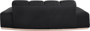 Jace 78.5" Velvet Upholstered Upholstered Loveseat in Black - 44093Black-L