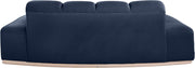 Jace 78.5" Velvet Upholstered Upholstered Loveseat in Blue - 44093Navy-L