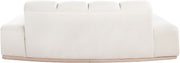 Jace 78.5" Velvet Upholstered Upholstered Loveseat in Cream - 44093Cream-L