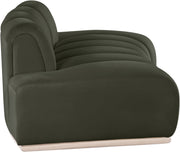 Jace 78.5" Velvet Upholstered Upholstered Loveseat in Green - 44093Green-L